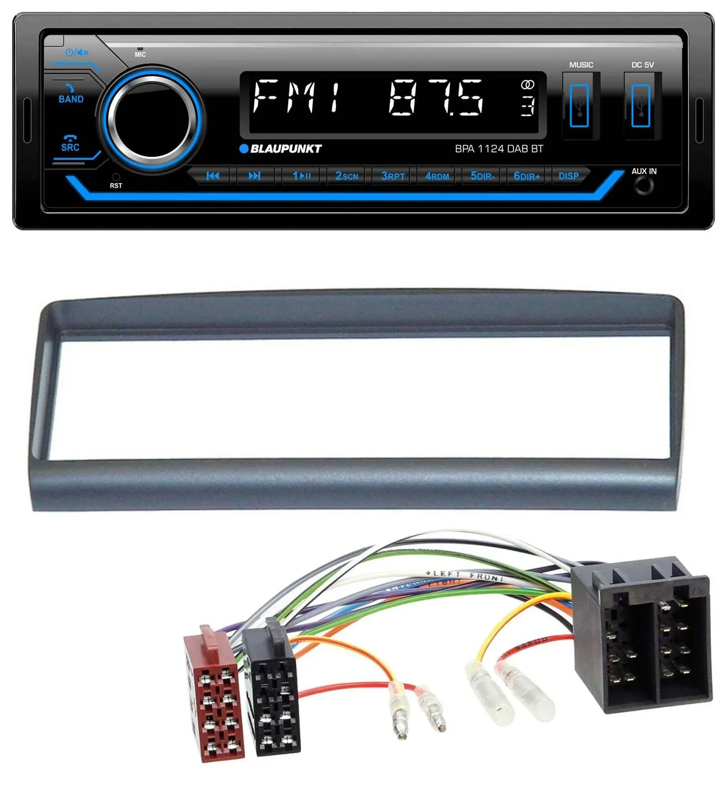 Blaupunkt Bluetooth USB DAB MP3 Autoradio für Alfa Romeo Spider GTV 1994-2005