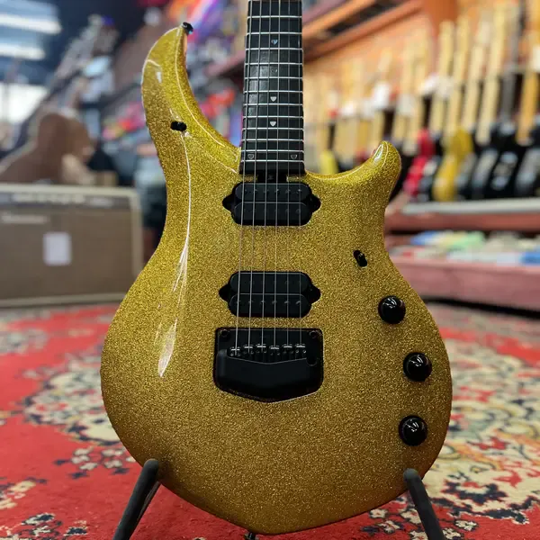 Электрогитара Music Man Majesty НН w/Piezo Gold Sparkle 2018 USA w/case