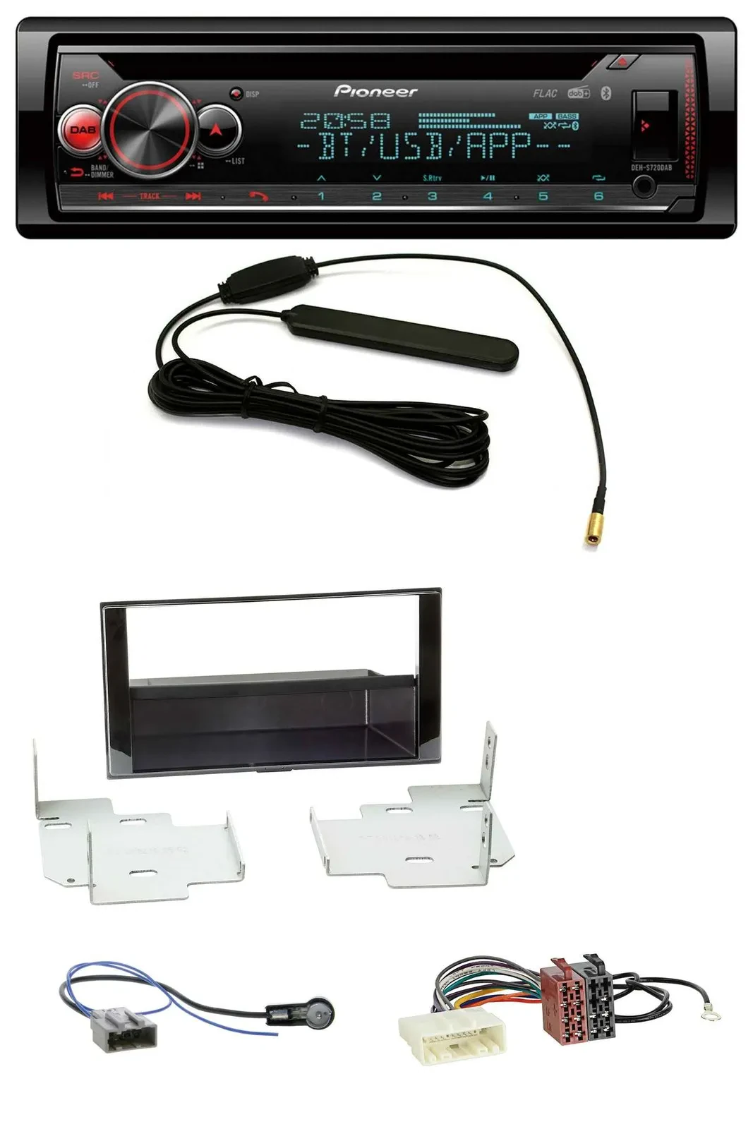 Автомагнитола для Nissan Micra (2013–2017) Pioneer CD USB Bluetooth DAB MP3