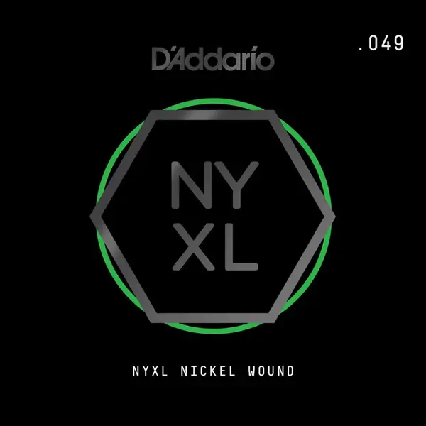 Струна одиночная D'Addario NYNW049 NYXL Nickel Wound Single 049