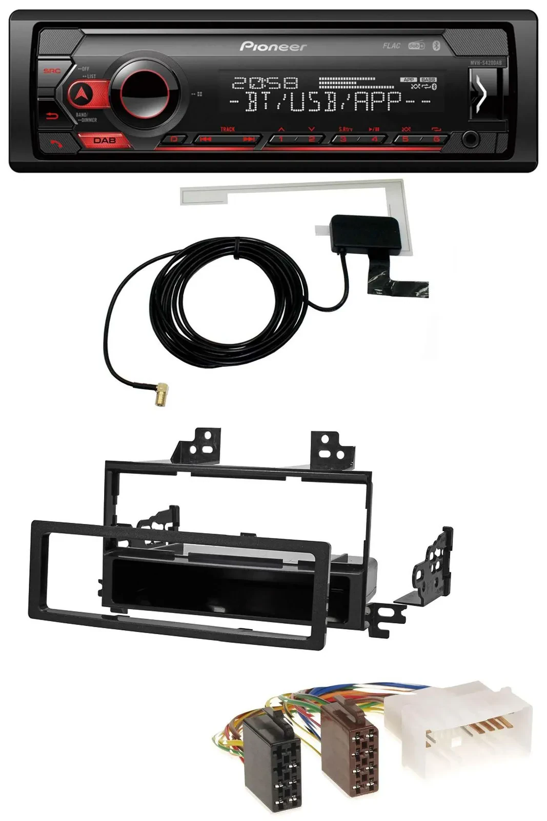 Pioneer DAB USB MP3 Bluetooth Autoradio für Kia Rio Hyundai Accent 2006-2011