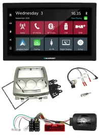 Blaupunkt DAB Bluetooth USB Lenkrad 2DIN Autoradio für Mazda 5 CR 2005-2010 silb