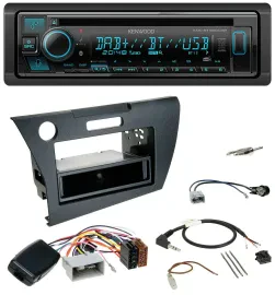 Kenwood Bluetooth DAB CD Lenkrad USB Autoradio für Honda CR-Z 2010-2013