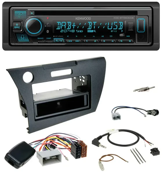 Kenwood Bluetooth DAB CD Lenkrad USB Autoradio für Honda CR-Z 2010-2013