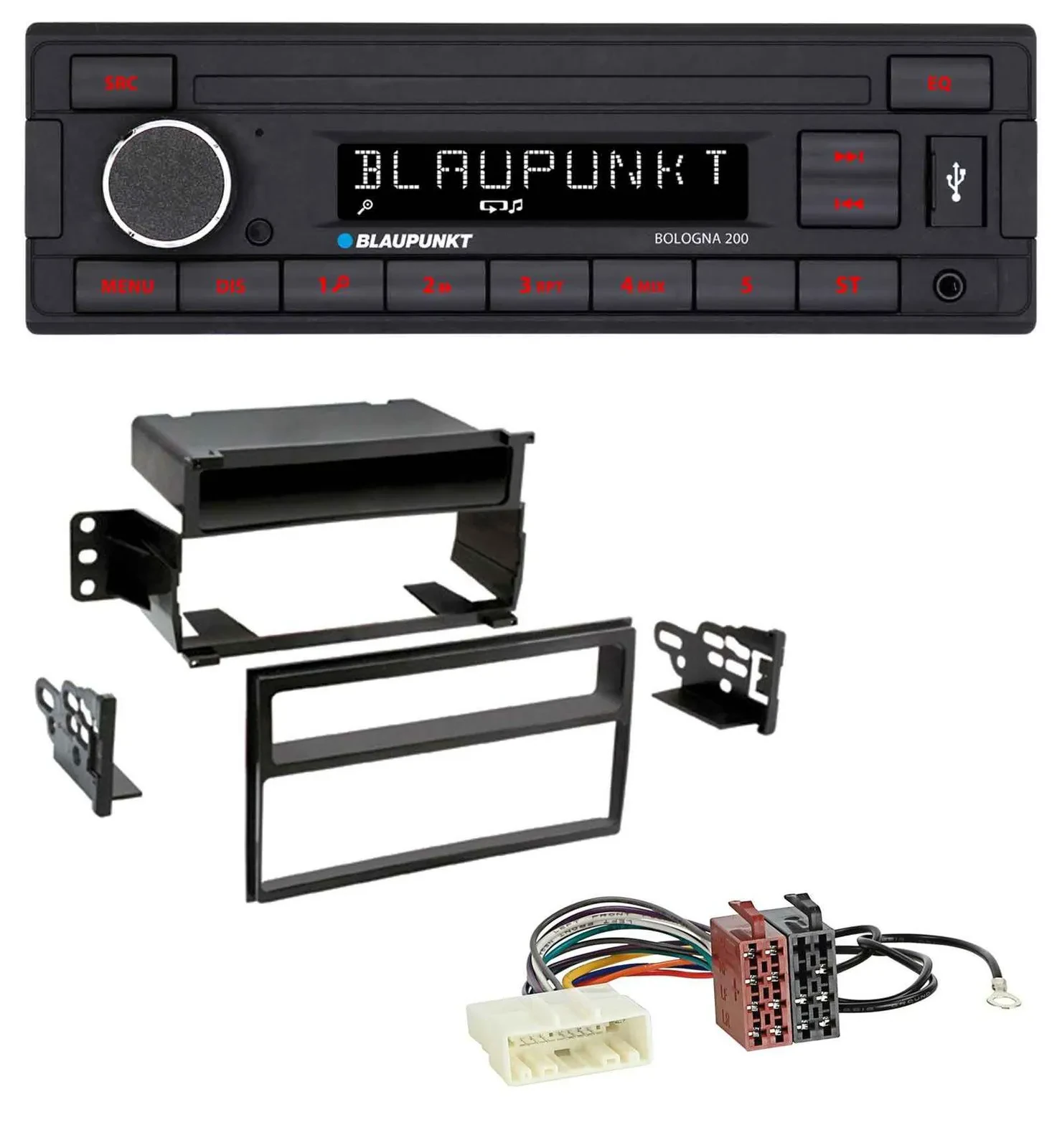 Blaupunkt MP3 AUX USB 1DIN Autoradio für Nissan Versa / Tiida (ab 2007)
