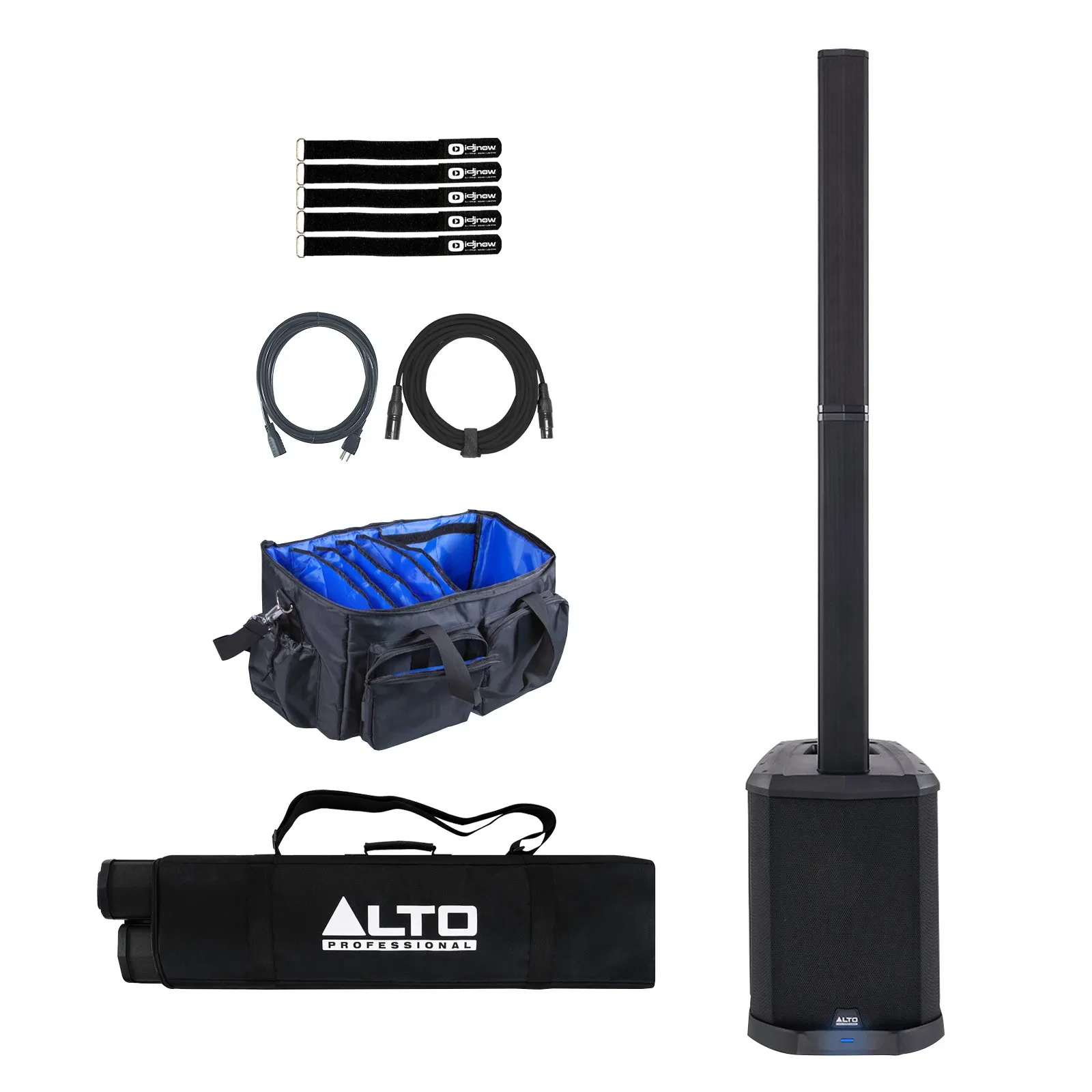 Alto Professional TS112C Portable Powered Column Array DJ PA Speaker Package