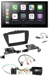 Pioneer Lenkrad Bluetooth DAB 2DIN USB Autoradio für Hyundai ix35 ab 2013 ohne S