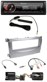 Автомагнитола Pioneer 1DIN MP3 DAB USB для Ford S‑Max/Mondeo (2007–2014), серебристый