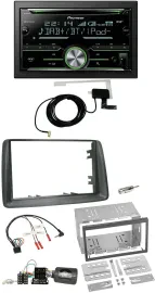 Автомагнитола для Fiat Panda (2007–2012) Pioneer 2DIN CD USB Bluetooth DAB серый