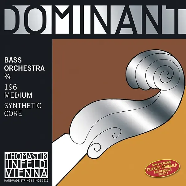 Струны для контрабаса Thomastik Dominant Bass Strings Set, Medium, Solo 3/4 Size