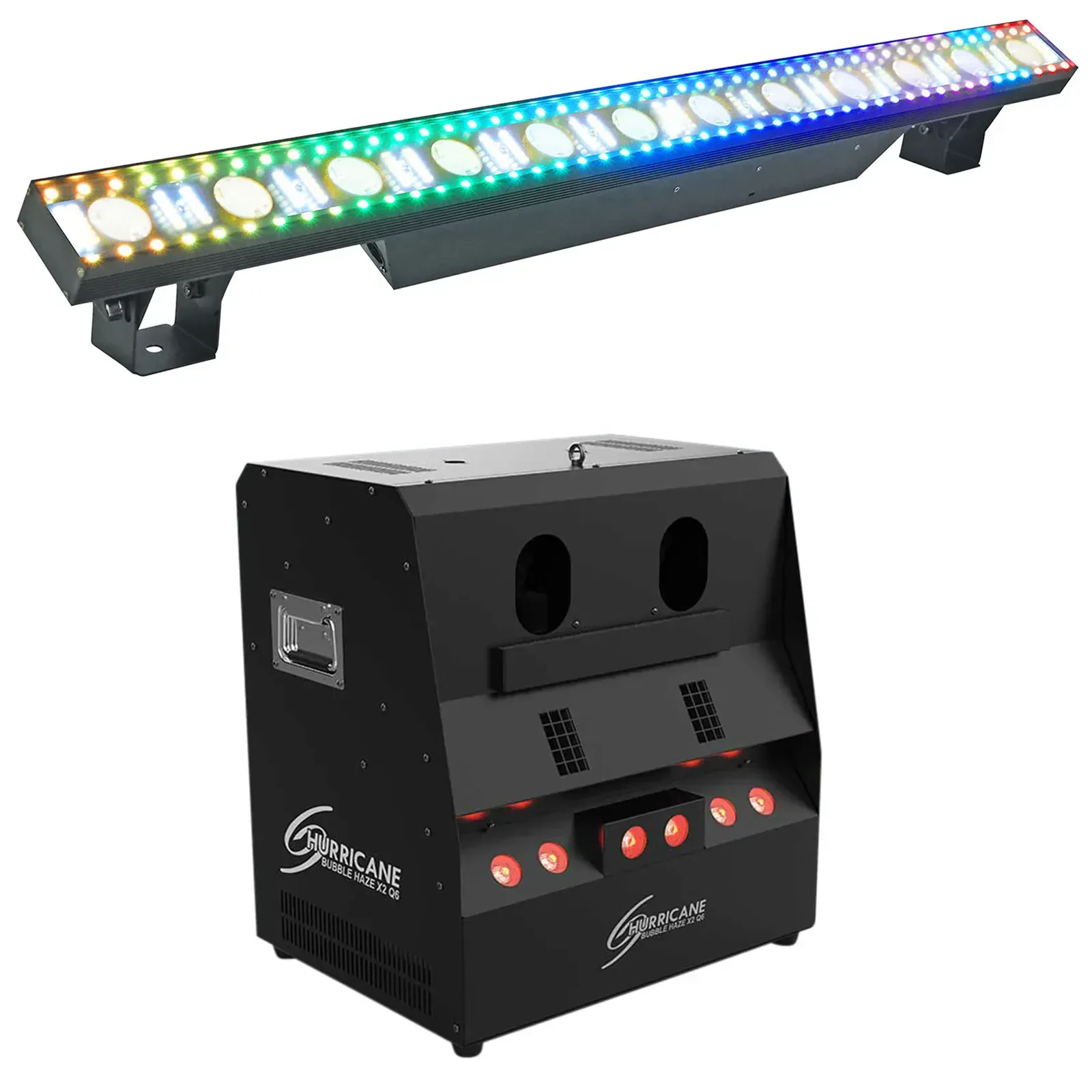Комплект светового оборудования Chauvet DJ Hurricane Bubble Haze X2 Q6 LED DMX + Pixel Hybrid Bar