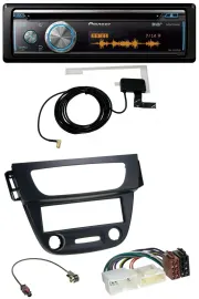 Pioneer Bluetooth DAB MP3 USB CD Autoradio für Renault Megane 3 09-14 schwarz