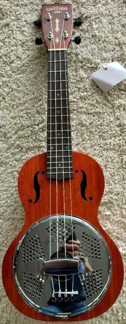 Gretsch Roots Series G9112 Honey Mahogany Stain Resonator Ukulele w/Gig Bag