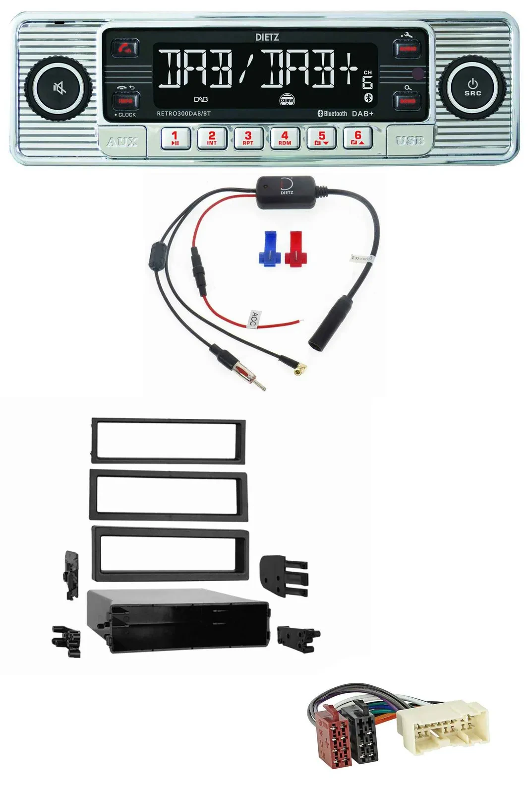 Dietz DAB USB MP3 Bluetooth Autoradio für Nissan Xterra (2000-2004)