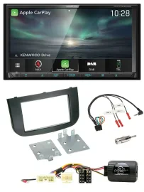 Kenwood Bluetooth USB 2DIN Lenkrad TMC DAB Navigation für Mitsubishi Colt 2008-2