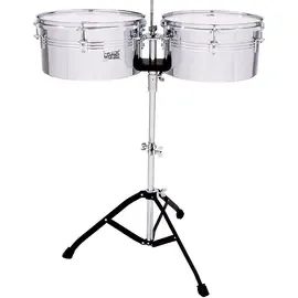 Toca Players Series Timbale Set 13 and 14 in. steel drums, single braced stand