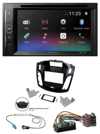 Pioneer Bluetooth MP3 USB 2DIN DAB DVD Autoradio für Ford Focus 2014-2018 schwar
