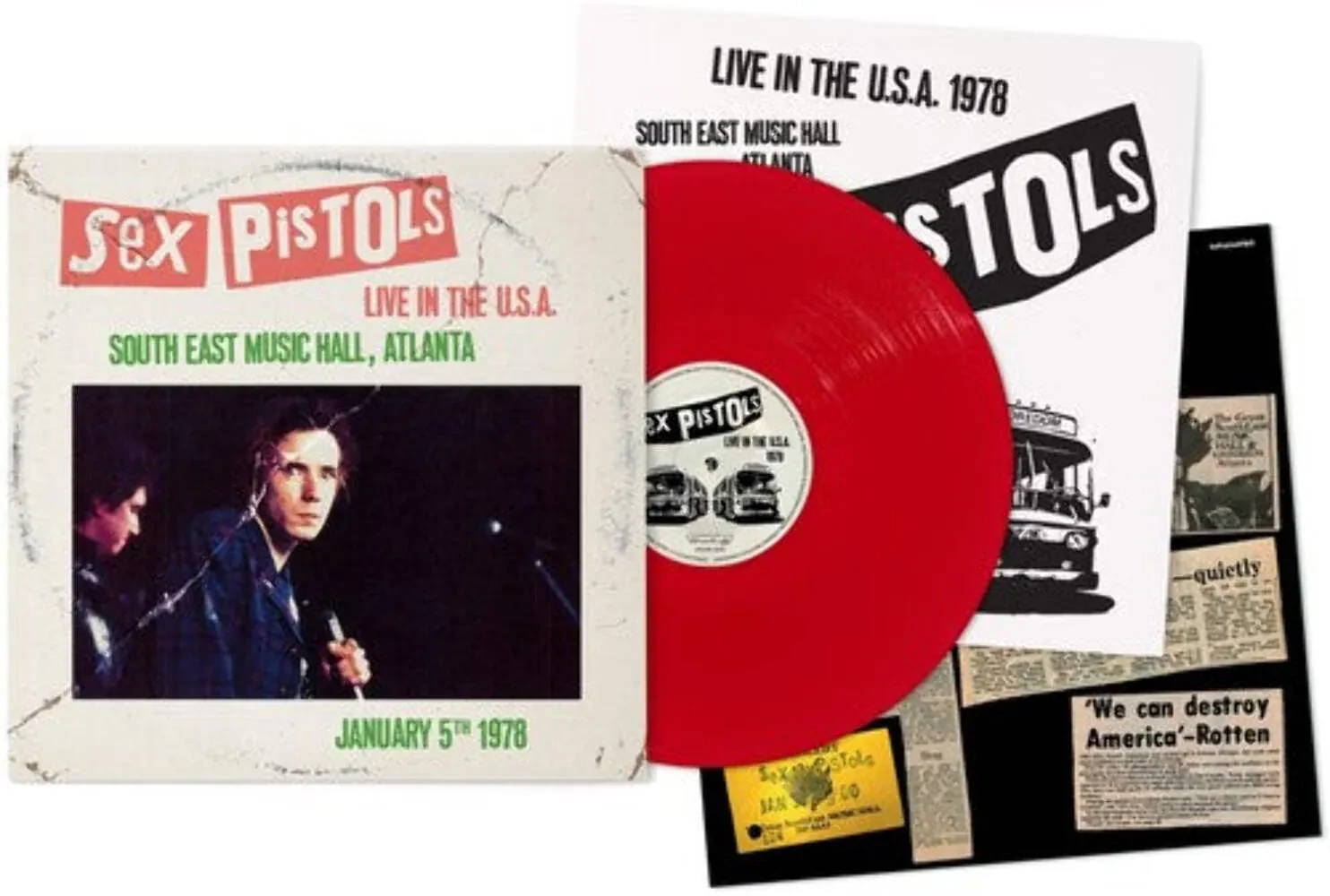 The Sex Pistols - Live In The USA 1978, Atlanta [Red Vinyl] NEW Vinyl