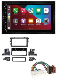 Автомагнитола ESX 2DIN DAB USB MP3 Bluetooth для Toyota Corolla 2009–2013 серебристая