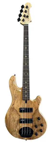 LAKLAND Skyline 44-01 Deluxe Bass, 4-String - Spalted Maple Top, Natural Gloss "