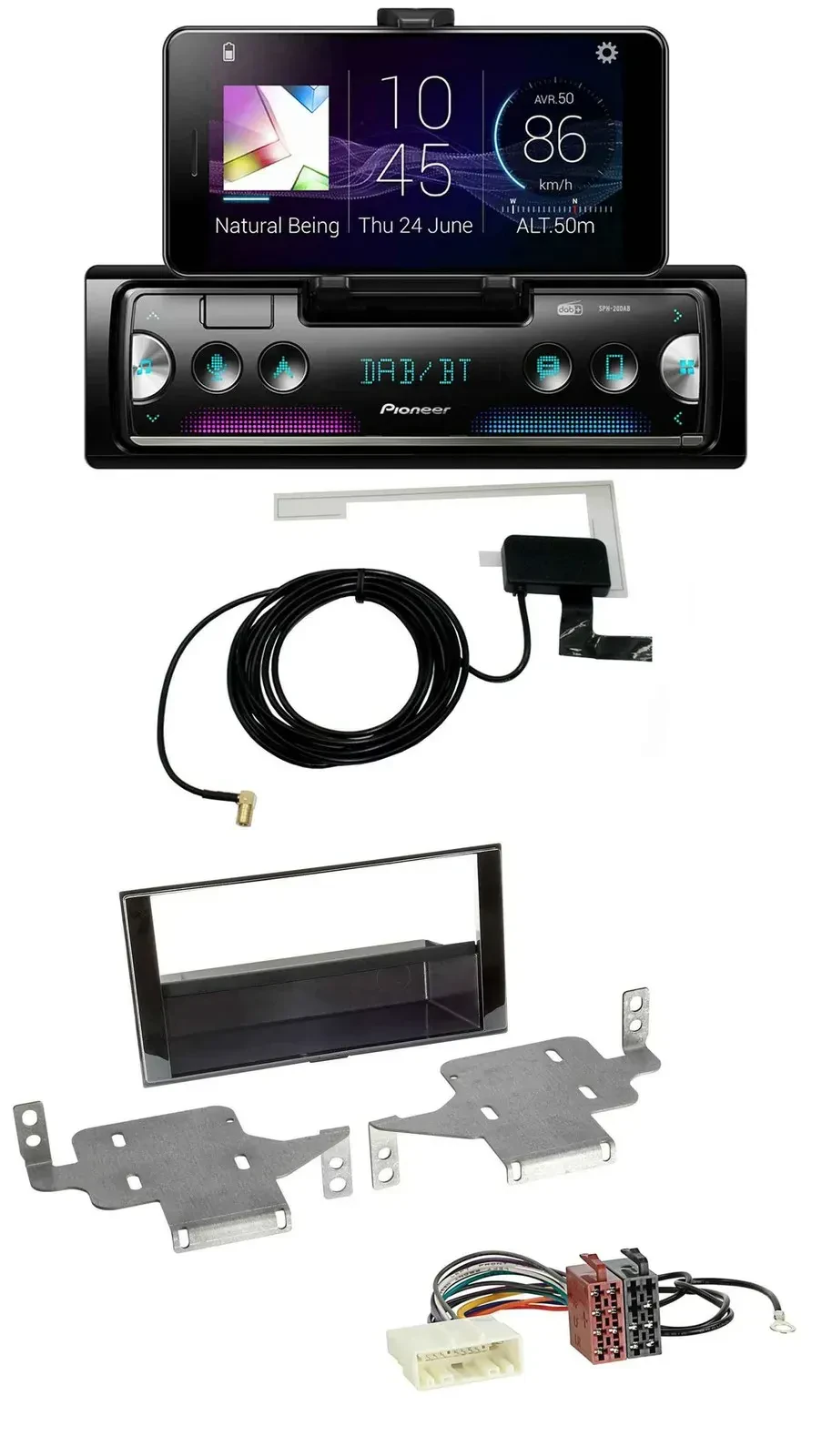 Автомагнитола для Nissan Juke (с 2014) Pioneer DAB, Bluetooth, MP3, USB