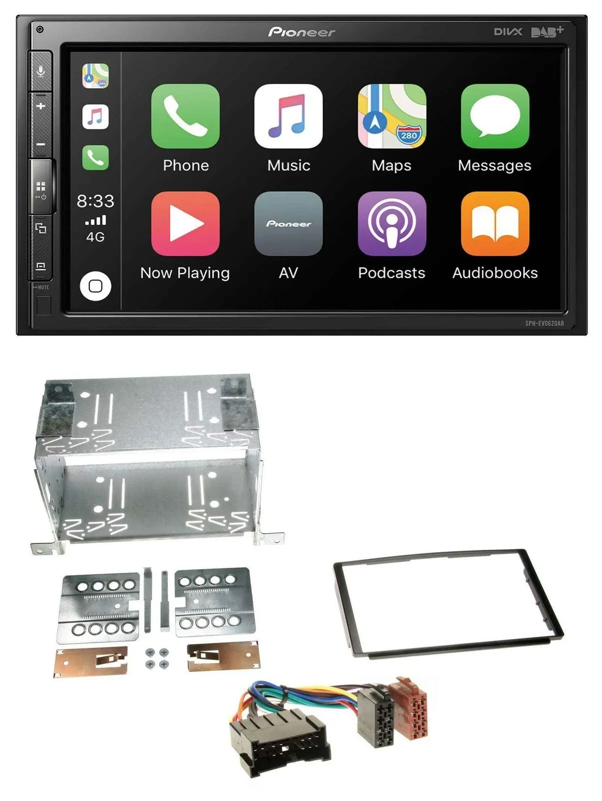 Автомагнитола Pioneer 2-DIN USB MP3 DAB Bluetooth для Hyundai Santa Fe SM 2004–2006