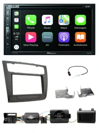 Автомагнитола для BMW 1 Series Pioneer 2DIN DVD, DAB, Bluetooth, USB, совместимая с кнопками на руле, PDC и автоматическим климат-контролем