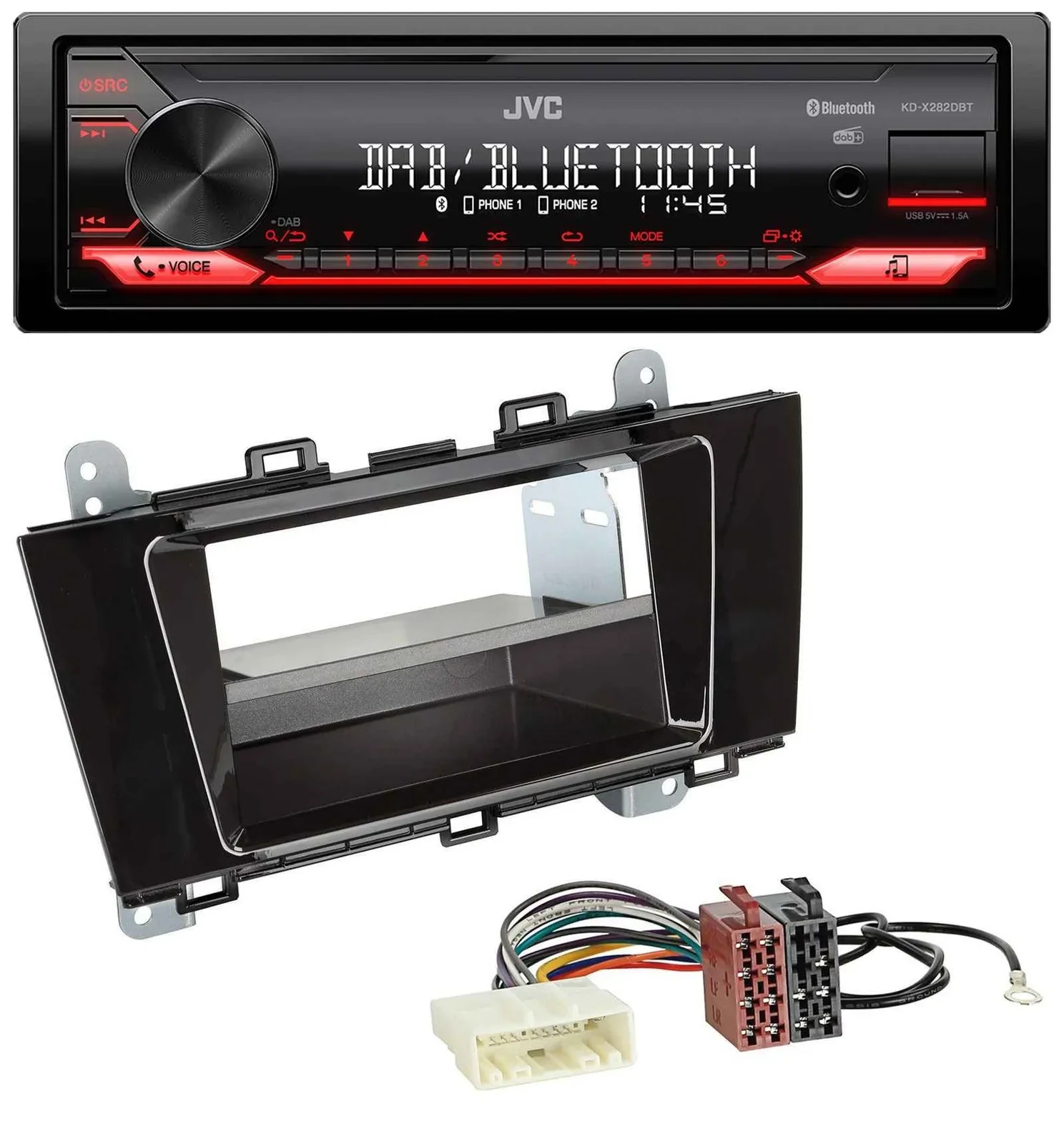 JVC Bluetooth USB DAB MP3 Autoradio für Subaru Outback (ab 2015)