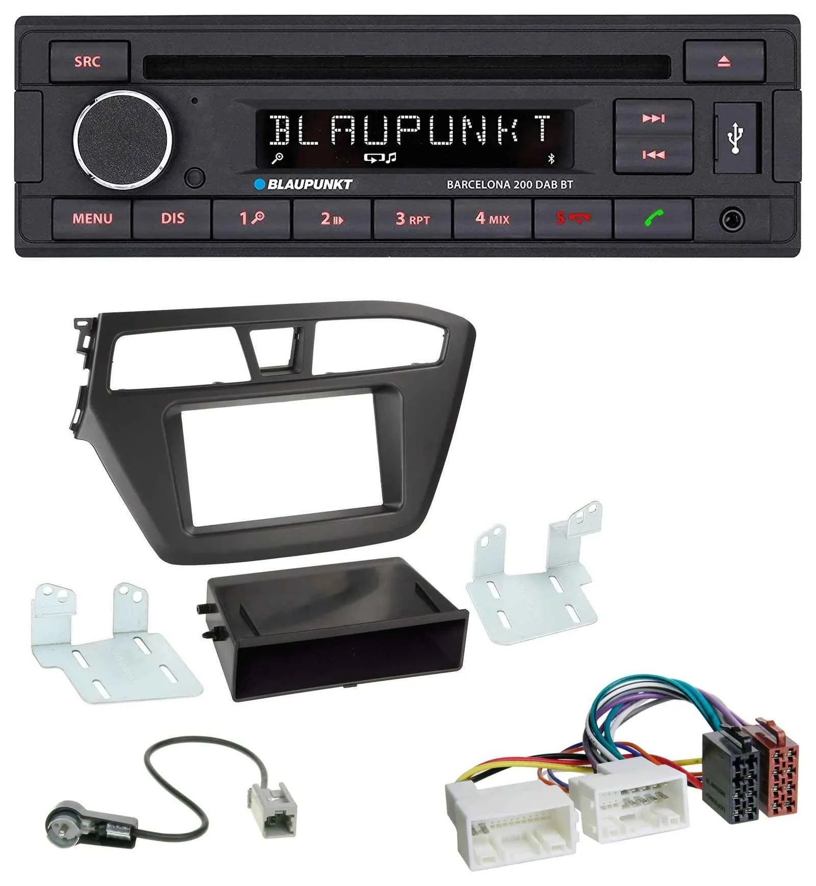 Blaupunkt USB DAB CD Bluetooth MP3 Autoradio für Hyundai i20 (2014-2020)