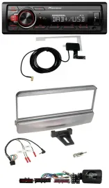 Pioneer 1DIN MP3 DAB USB Lenkrad Autoradio für Ford Escort Focus silber