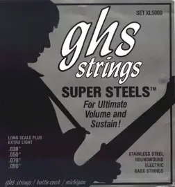 Струны для бас-гитары GHS XL5000 30-90