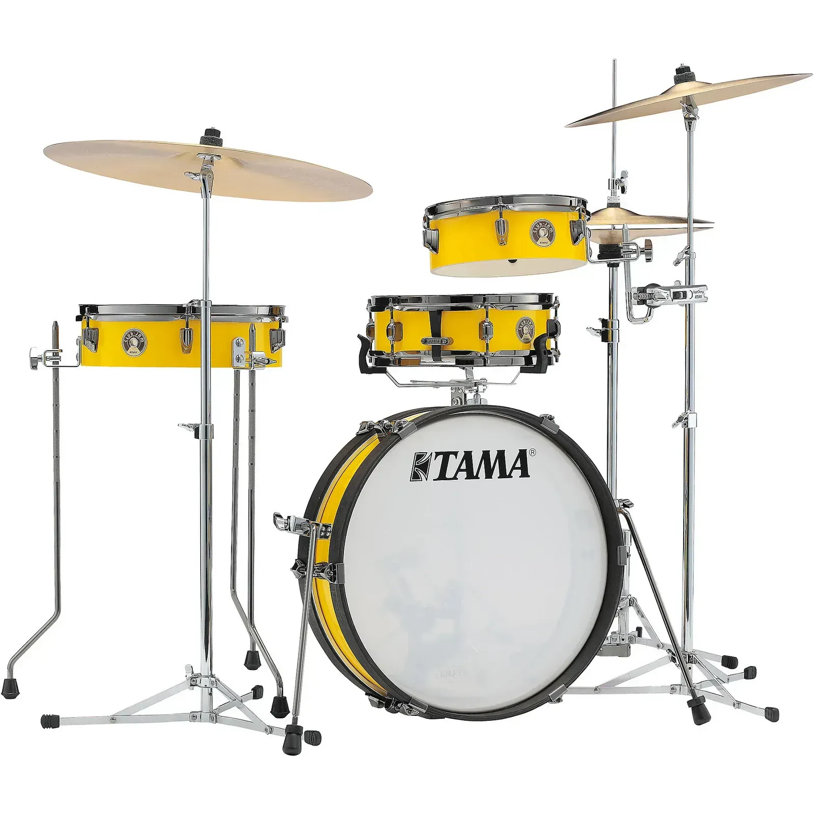 Tama LJK48PBN Club-JAM 4-Piece Acoustic Drum Shell Pack, Electric Yellow