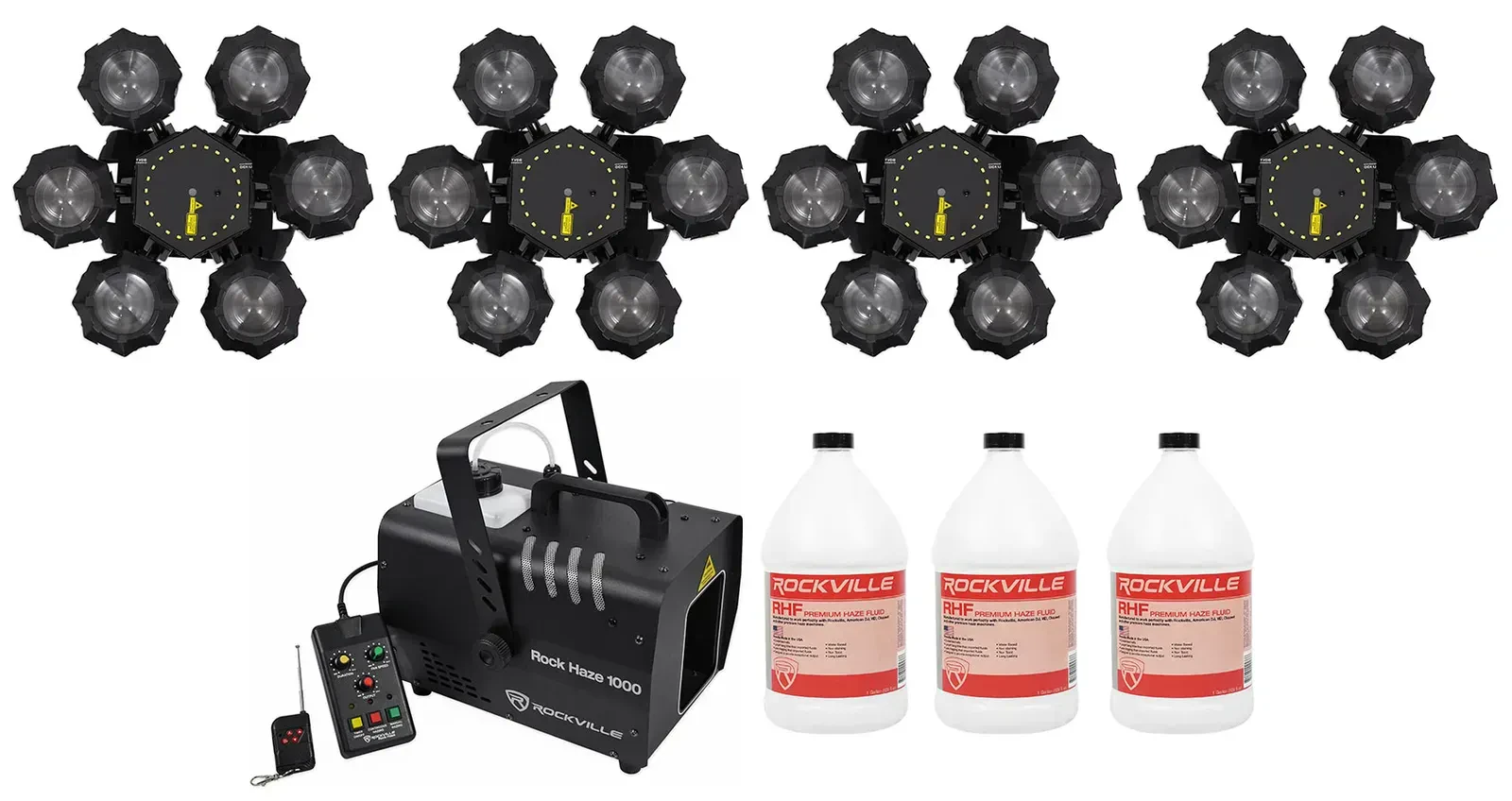 Комплект светового оборудования Chauvet DJ Helicopter Q6 + ROCKHAZE 1000 + RHF