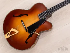 Harvey Leach Cutaway Acoustic Archtop 18" Carved Top, Spruce & Maple w/ Case