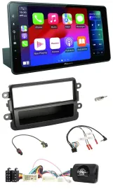 Pioneer Bluetooth DAB Lenkrad USB Autoradio für Dacia ab 2012 schwarz