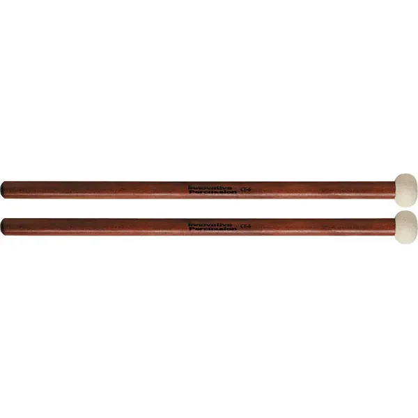 Innovative Percussion Concert Timpani Mallets Ct-6 Hard Felt, Ultra Staccato