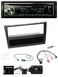 Pioneer DAB USB MP3 Lenkrad CD Autoradio für Opel Corsa C 2004-2006 schwarz