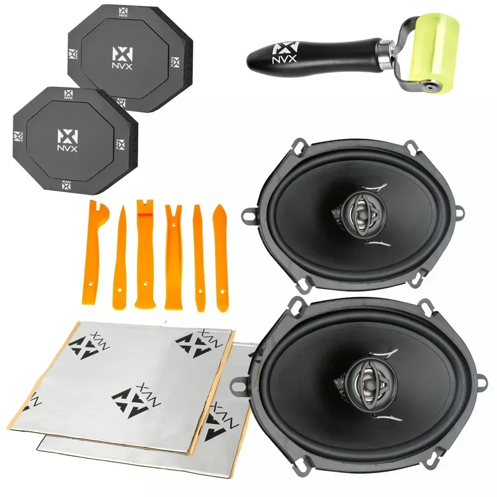 Динамик для автомобиля Cerwin-Vega XED57 5x7", 2-полосный, 4 Ом, коаксиальный (набор) с аксессуарами