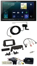 Pioneer 2DIN DAB USB Lenkrad Bluetooth Autoradio für Hyundai Kona ab 2013
