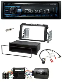Автомагнитола Alpine USB, Bluetooth, DAB, управление с руля для Opel Vivaro Combi/Kasten 2011-201
