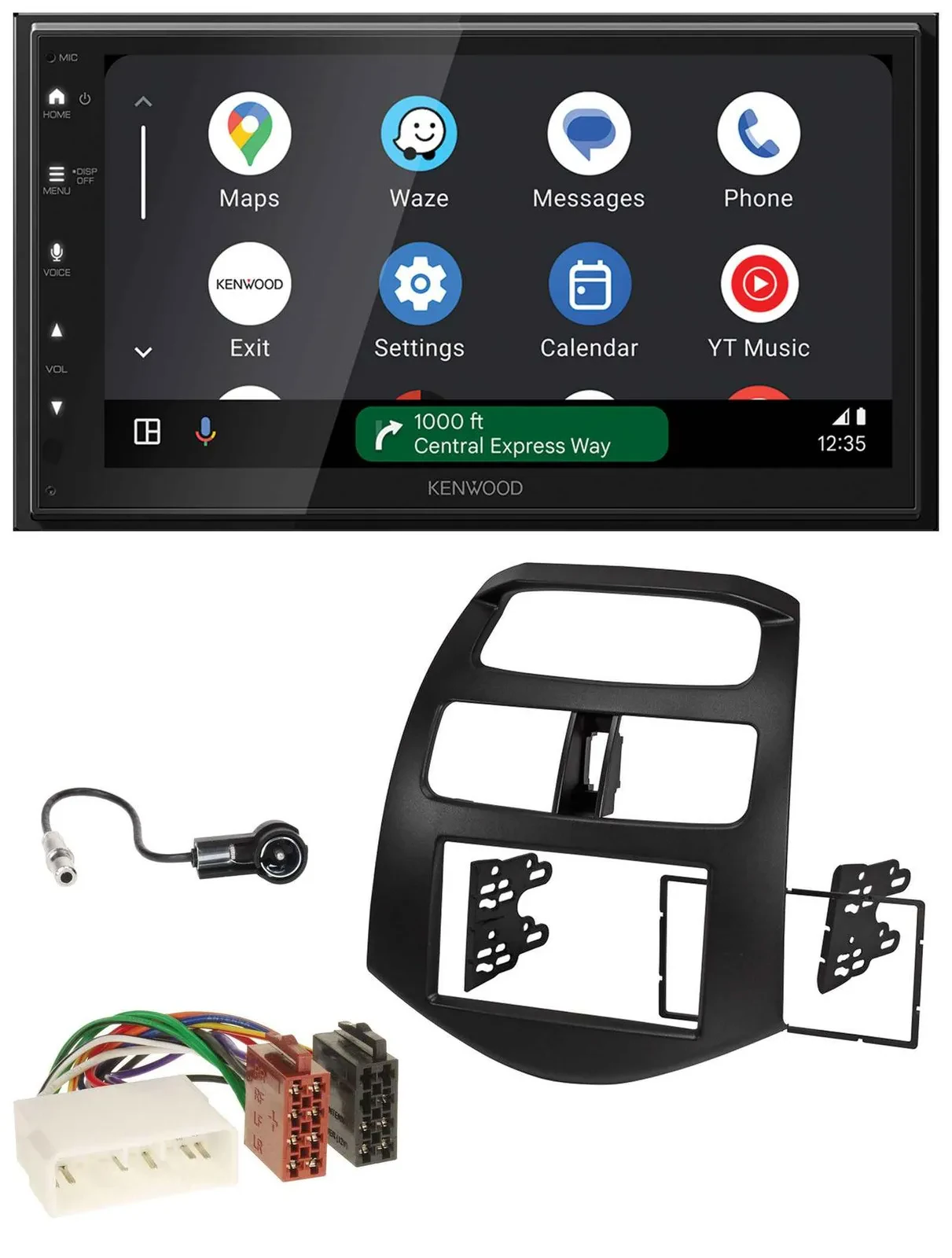 Kenwood DAB Bluetooth USB MP3 2DIN Autoradio für Chevrolet Spark KLM 2012-2013