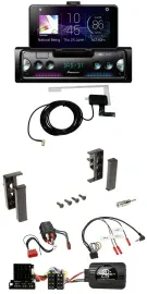 Pioneer DAB Bluetooth Lenkrad USB Autoradio für Audi A3 A4 A6 99-00 BOSE-Vollakt