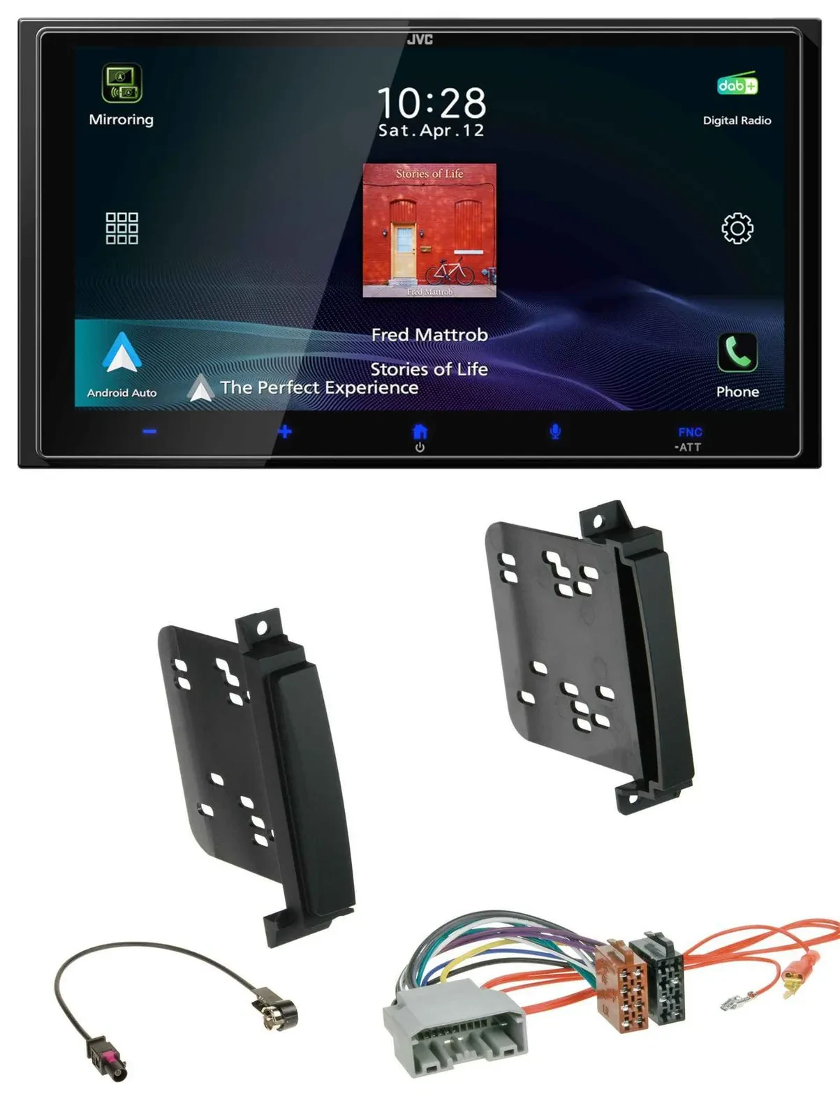 JVC USB Bluetooth 2DIN DAB MP3 Autoradio für Dodge Durango Jeep Grand Cherokee a