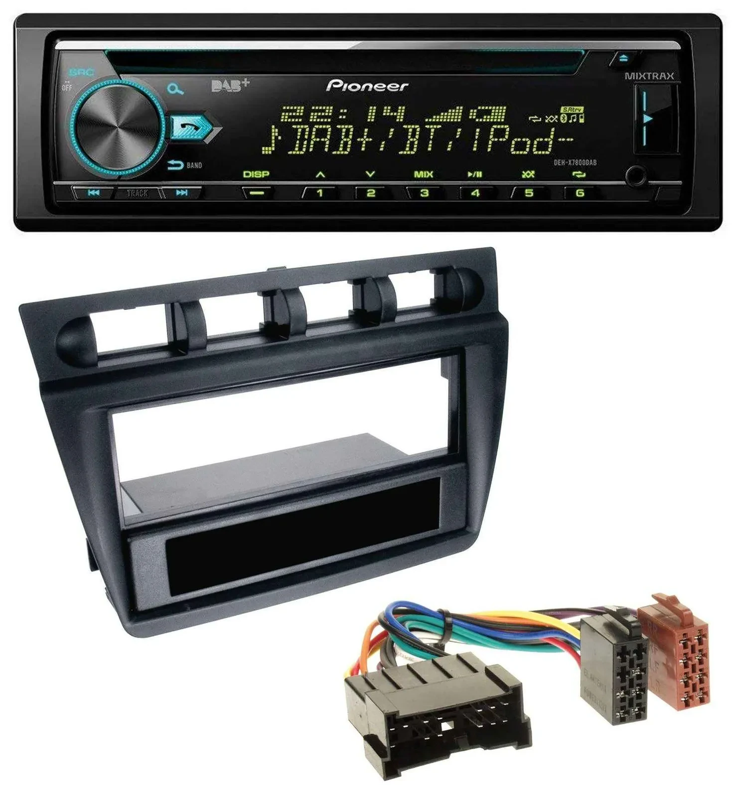 Автомагнитола для Kia Picanto Pioneer DAB MP3 CD USB Bluetooth черный