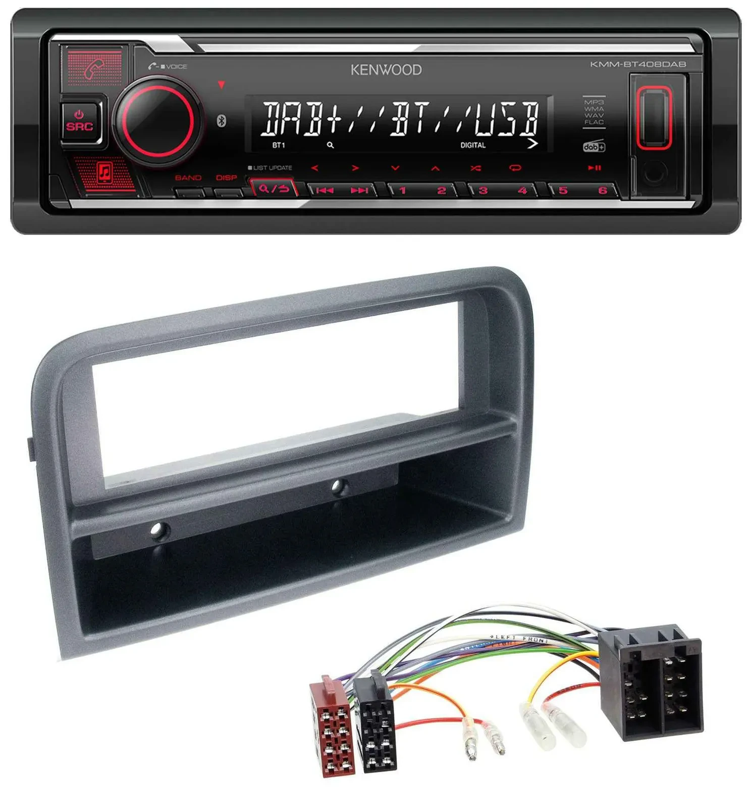 Автомагнитола для Fiat Croma (с 2005) Kenwood MP3, Bluetooth, USB, DAB