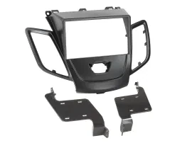 Einbaurahmen Doppel DIN Autoradio für Ford Fiesta 2008-2017 schwarz
