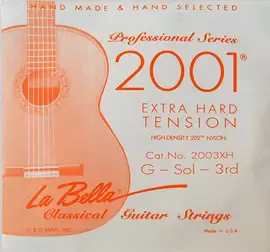 Струна для классической гитары La Bella 2003XH, нейлон, калибр 41