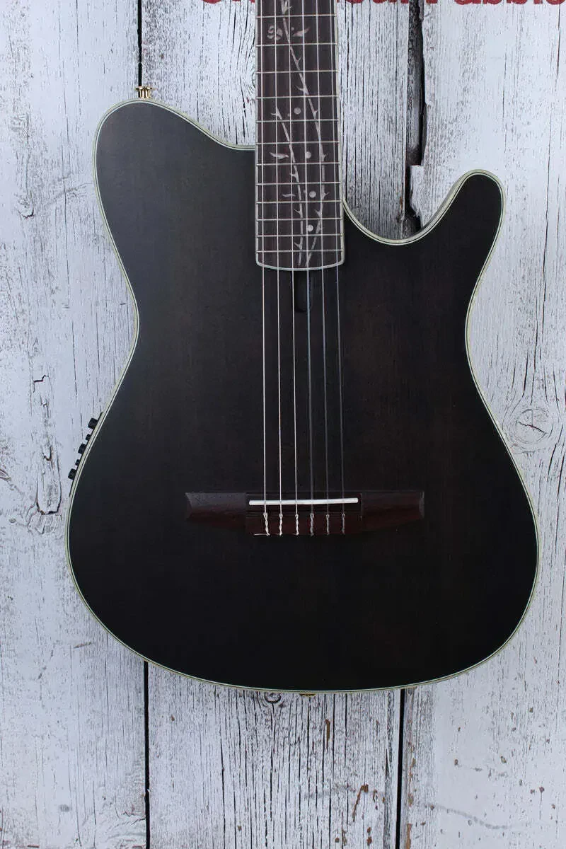 Ibanez TOD10N Tim Henson Signature Acoustic Electric Guitar Trans Black Flat