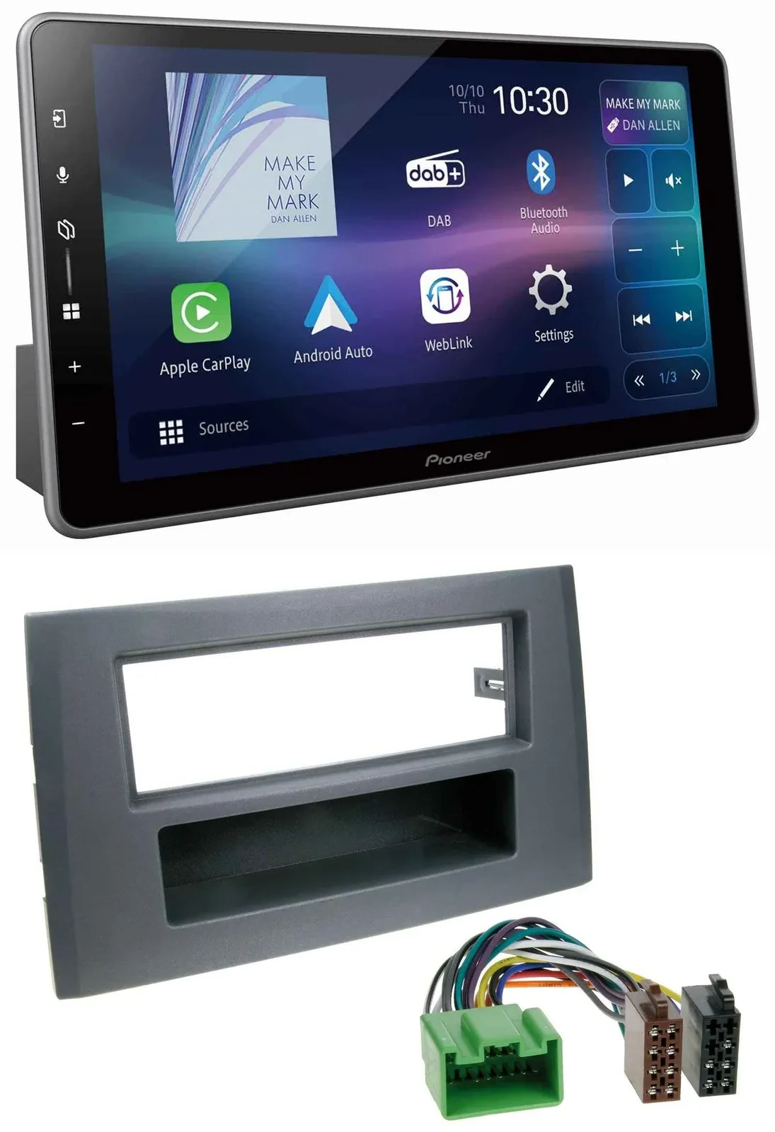 Автомагнитола для Volvo XC90 Pioneer Bluetooth, USB, DAB, MP3, 16-pin (2002–2014)