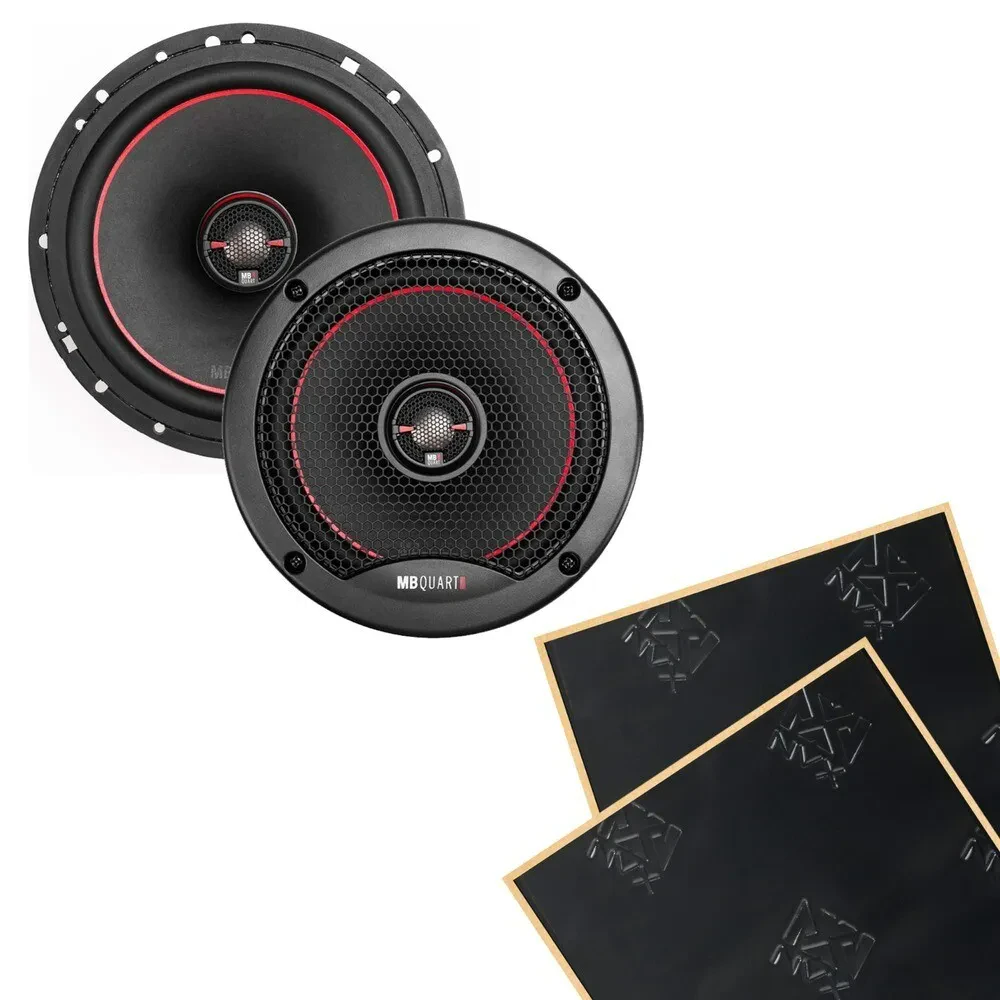 MB QUART RK1-116 6.5" Reference Series Speakers + Damping